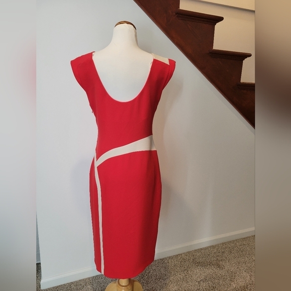 RACHEL ROY RED DRESS Size 8 Sleeveless Sheath New - Picture 5 of 7